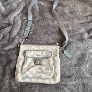 Coach Penelope Turnlock, Blue Crossbody Purse